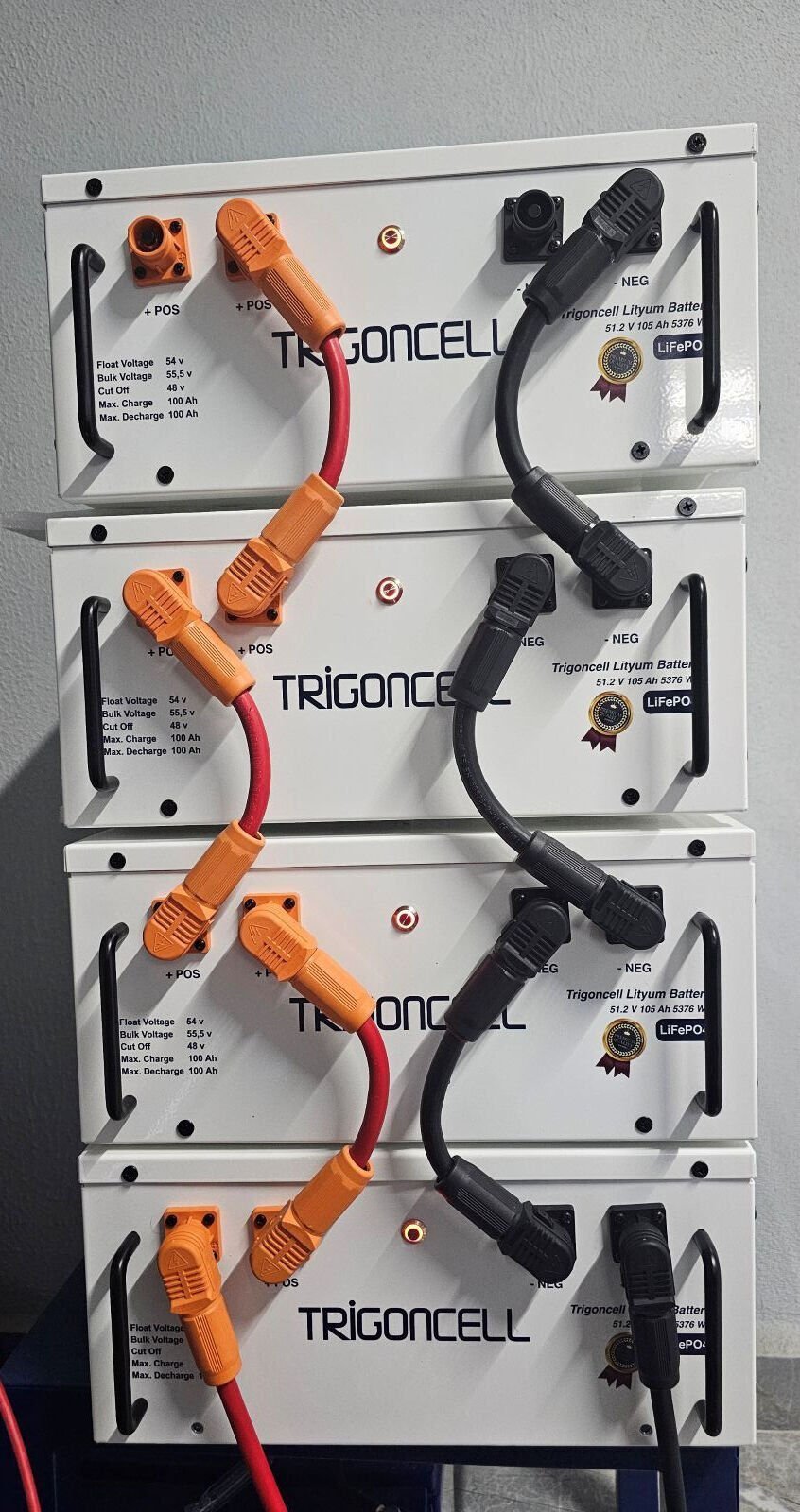 LİFEPO4 TRİGONCEL PREMİUM SERİSİ 51 V 105 AH LİTYUM AKÜ