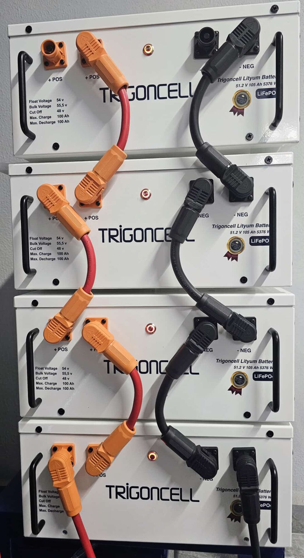 LİFEPO4 TRİGONCEL PREMİUM SERİSİ 51 V 105 AH LİTYUM AKÜ