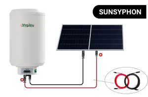 Güneş paneli ile çalışan su ısıtıcı SUNBOİL BOYLER 80 Litre(Fiyata panel dahil değildir)